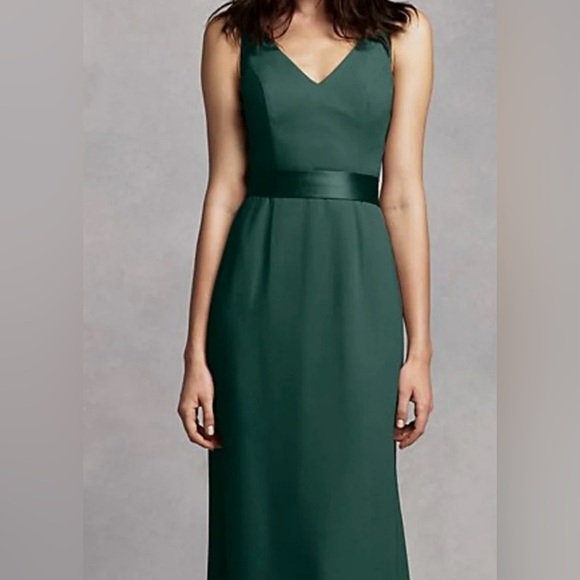 David's Bridal Deep Green Maxi Dress - Picture 7 of 12